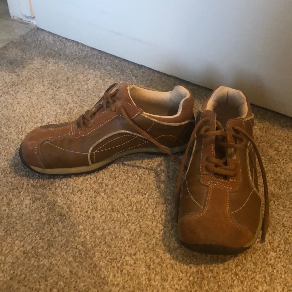 Esprit Brown Leather/Suede Shoes